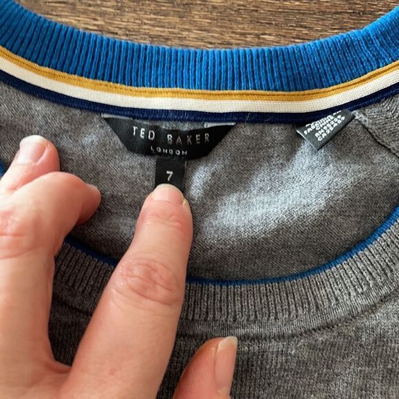 COPY - Ted Baker XL grey pull over sweater - Picture 3 of 7